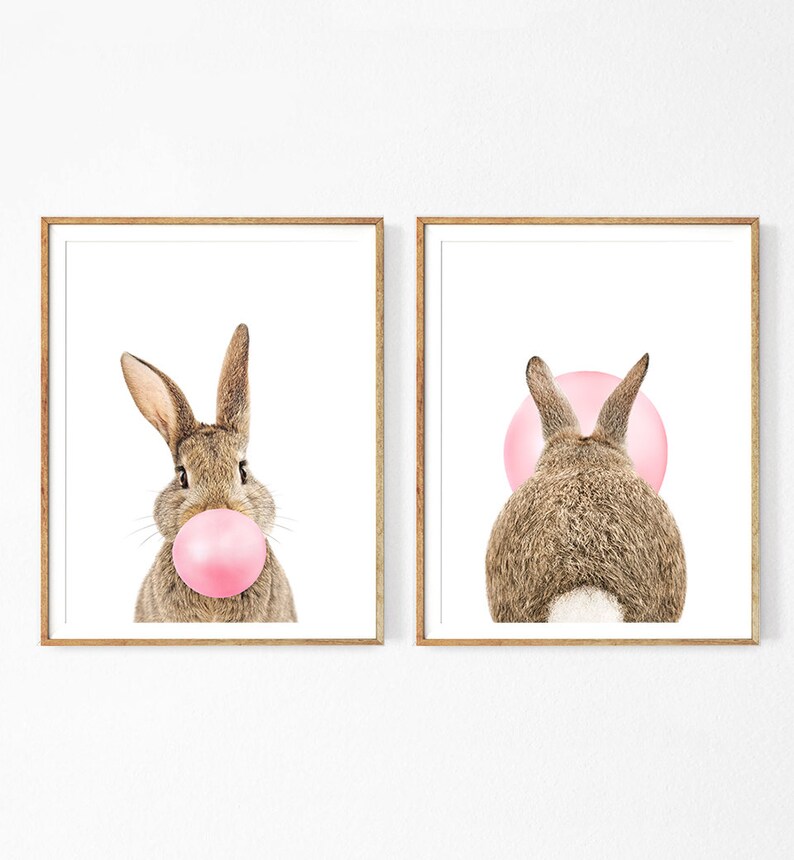 2 affiches lapinous trop mignonnes pour décorer la chambre de bébé - Créateur ETSY: Prostoroom