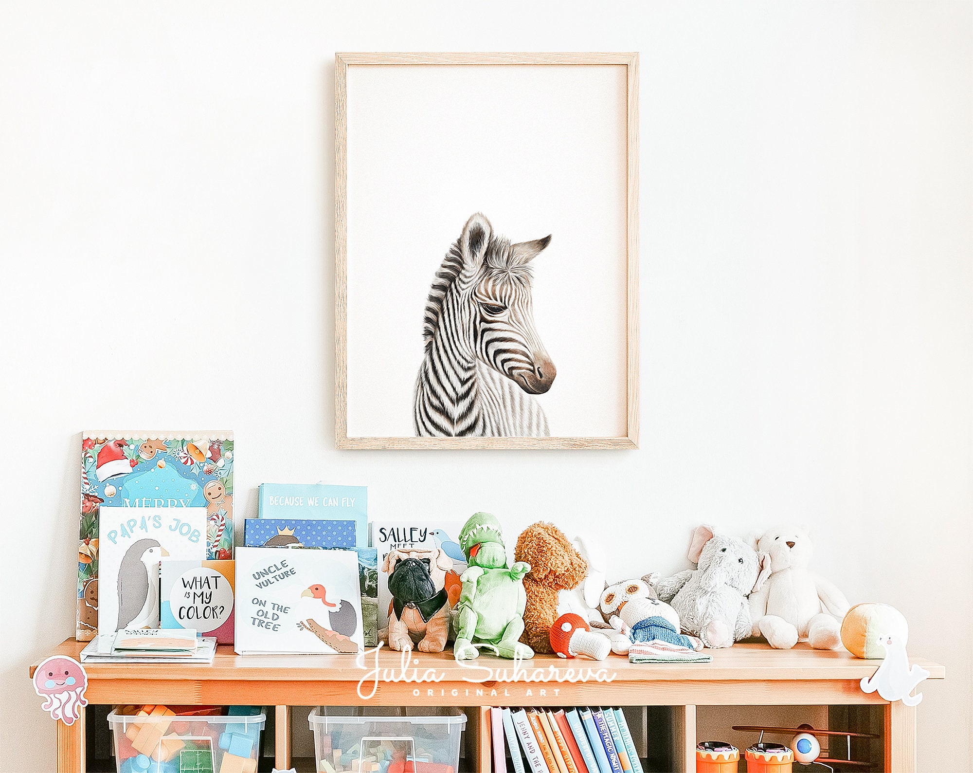 Baby Zebra Print for Safari Nursery Decor Neutral Nursery Etsy