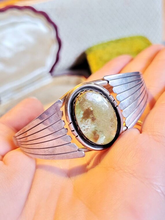 Madeline Beyuka Zuni - TURQUOISE 925 Silver Bangle / Bangle Indian