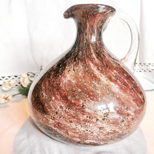 WMF Ikora Glass Carafe / Vase like Galaxy around 1940 true vintage art studio glass midcentury art deco design brocante interior true vintage