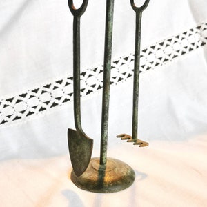 Midcentury Miniature Shovel & Rake around 1960 Design Object Collector Garden Tool Dolls mini true brocante
