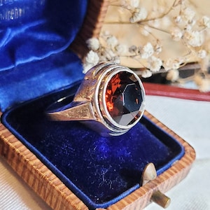 Bague En Argent Massif 835 Taille 52 Sertie - Occasion Belle Pièce N°344