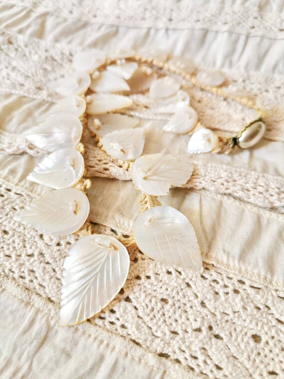 Art Nouveau wedding necklace necklace mother-of-pe