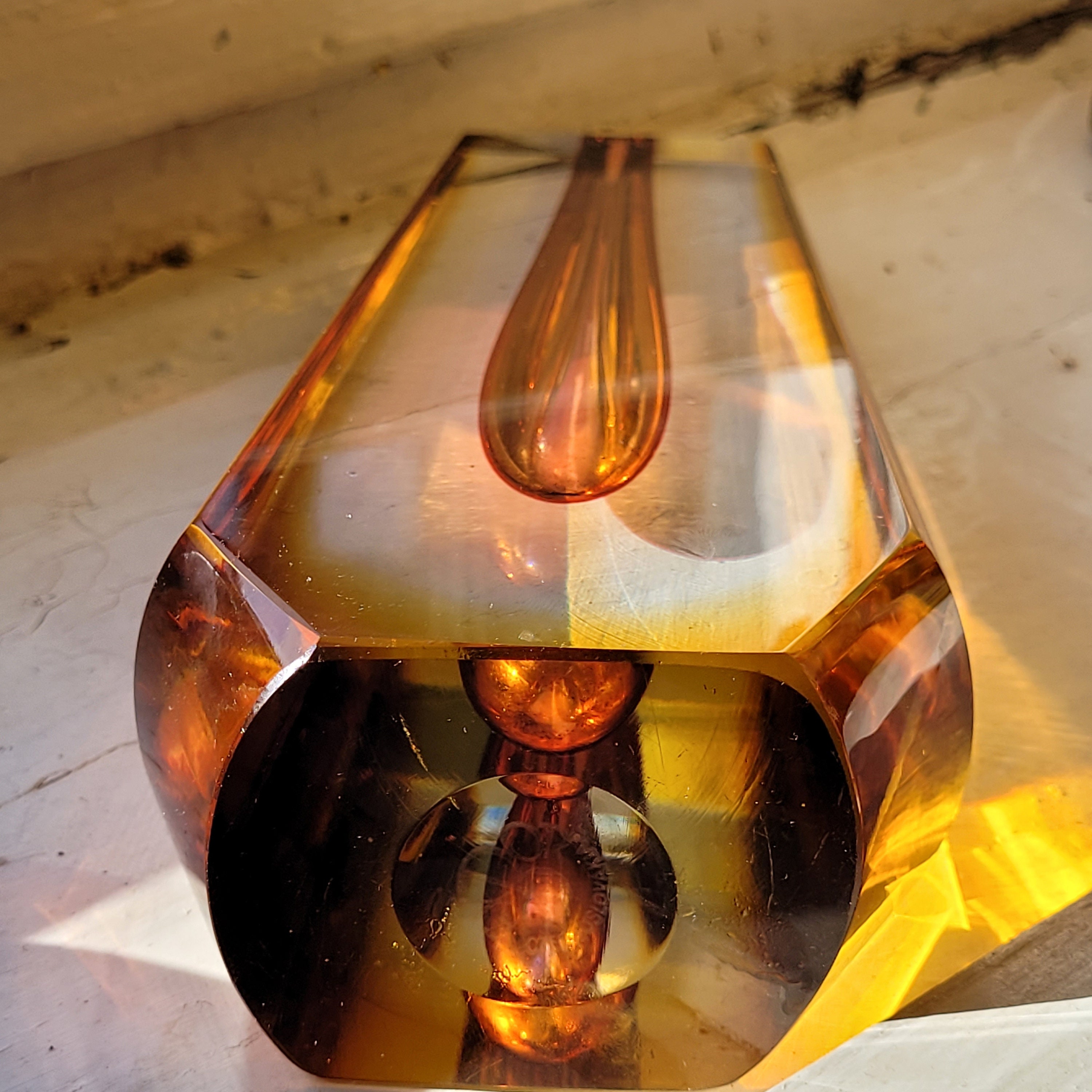 Pavel Hlava Exbor チェコガラス　花瓶　60-70年代 Pavel Hlava for Expor Design Vase Glass Czechoslovakia 1960 Signed