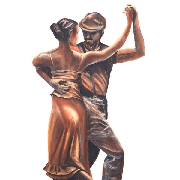 Passion tango argentin - deuxième d’une série de couples dansant un tango argentin passionné