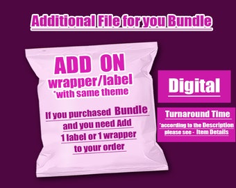 Custom 1 item with same theme- Custom Listing- Custom Labels, Wrappers for Bundle, Digital file