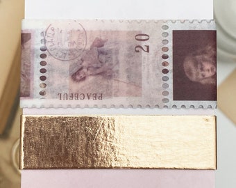 Vintage Stamps Washi Tape Sample Set | Masking Tape Sampler | Vintage stamps decorative, creating, Bulletjournal, Planner, Crafting