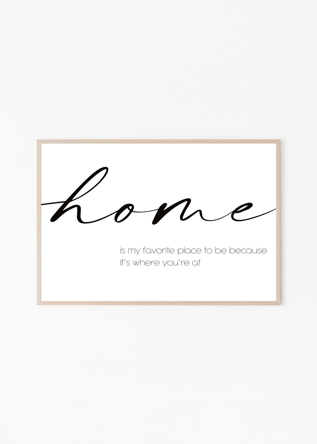 Home is My Favorite Place to Be Quote Farmhouse Decor Etsy