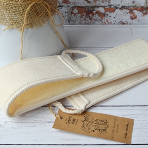 CLEARANCE SALE Natural exfoliating loofah with easy use handles, a sustainable product, vine grown and of the cucumber family.