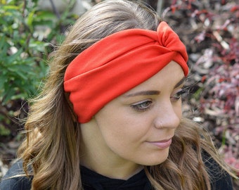 Yoga Headband Pilates Turban Stretchy Cotton Jersey  Headwrap