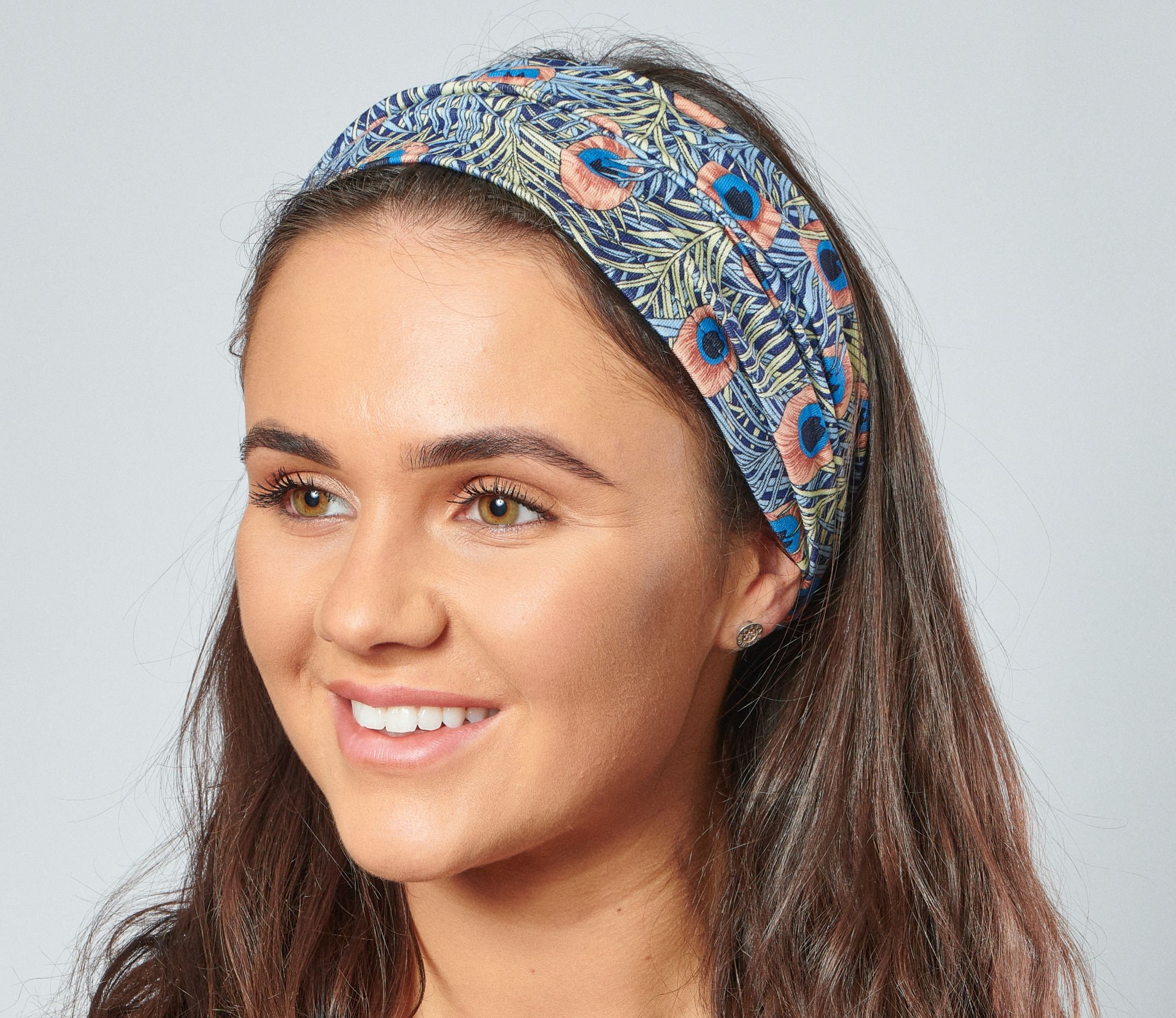 Headbands for Women Wide Hair Band Liberty Style Peacock Etsy