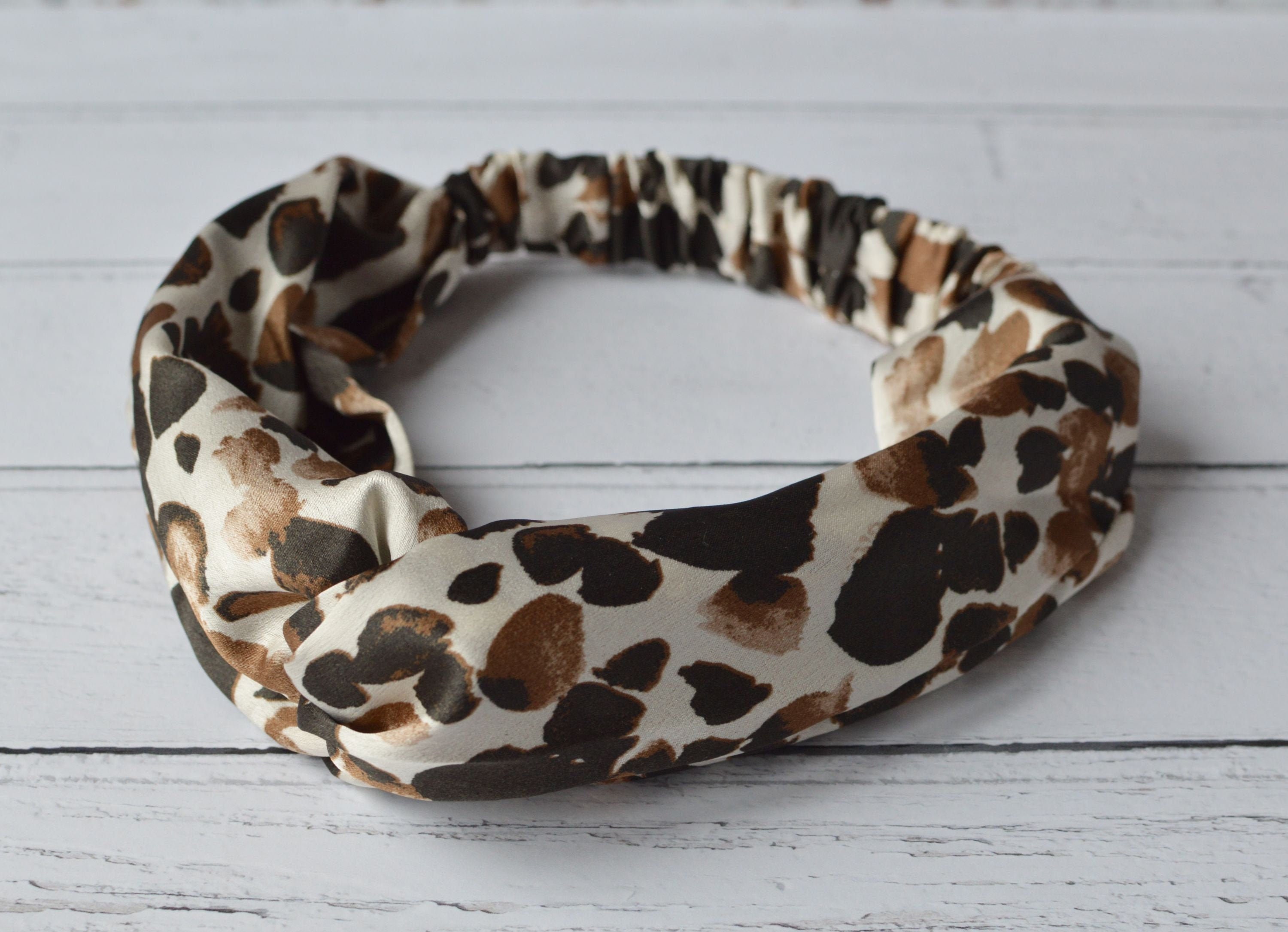 Rosa Satin-Stirnband Mit Leoparden-Knoten – Stylisches Haarband Für Damen, Bequem & Einzigartig