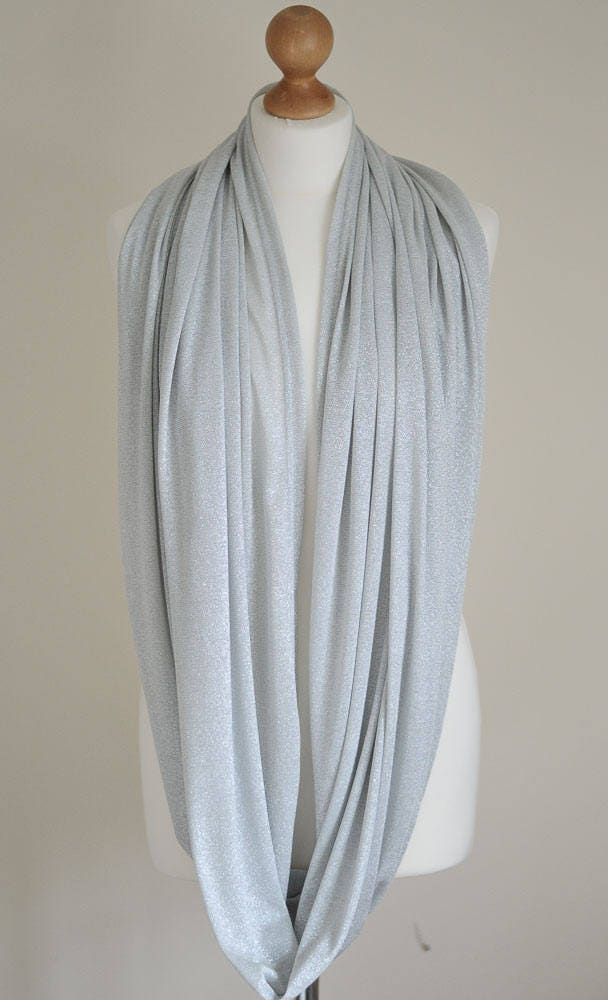 Seconds Sale Nursing Cover Scarf Silver Glitter Cowl Oversized | Etsy