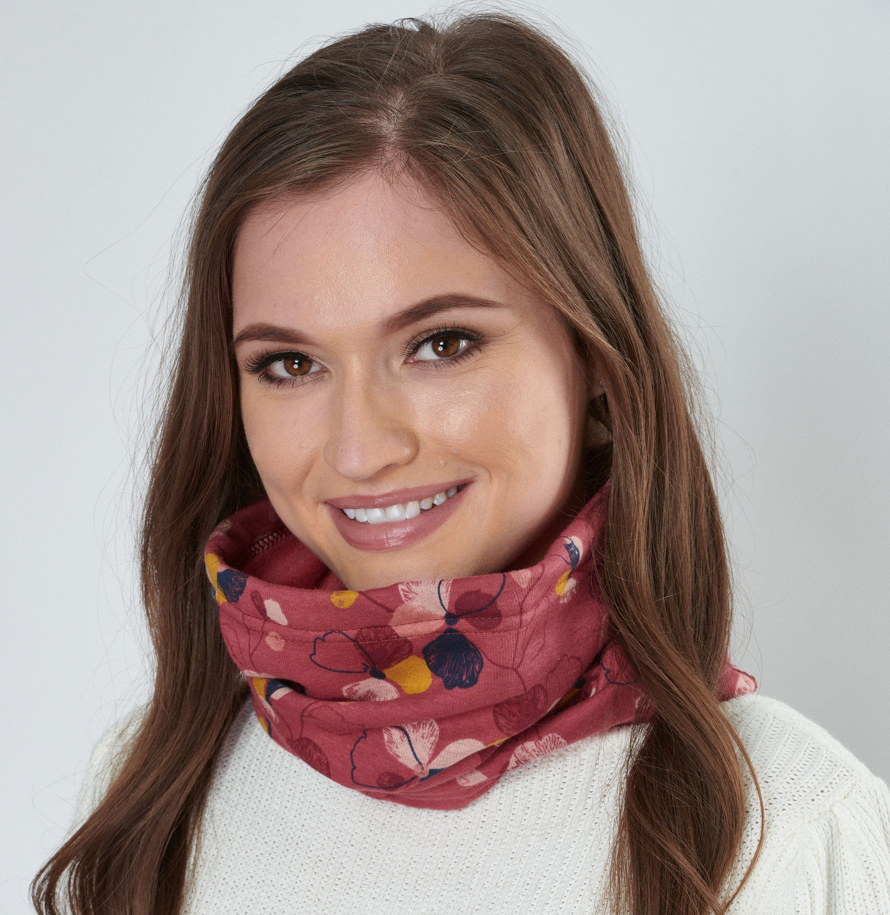 Snood Ladies Printed Jersey Loose Fit Neck Warmer With Soft Etsy UK
