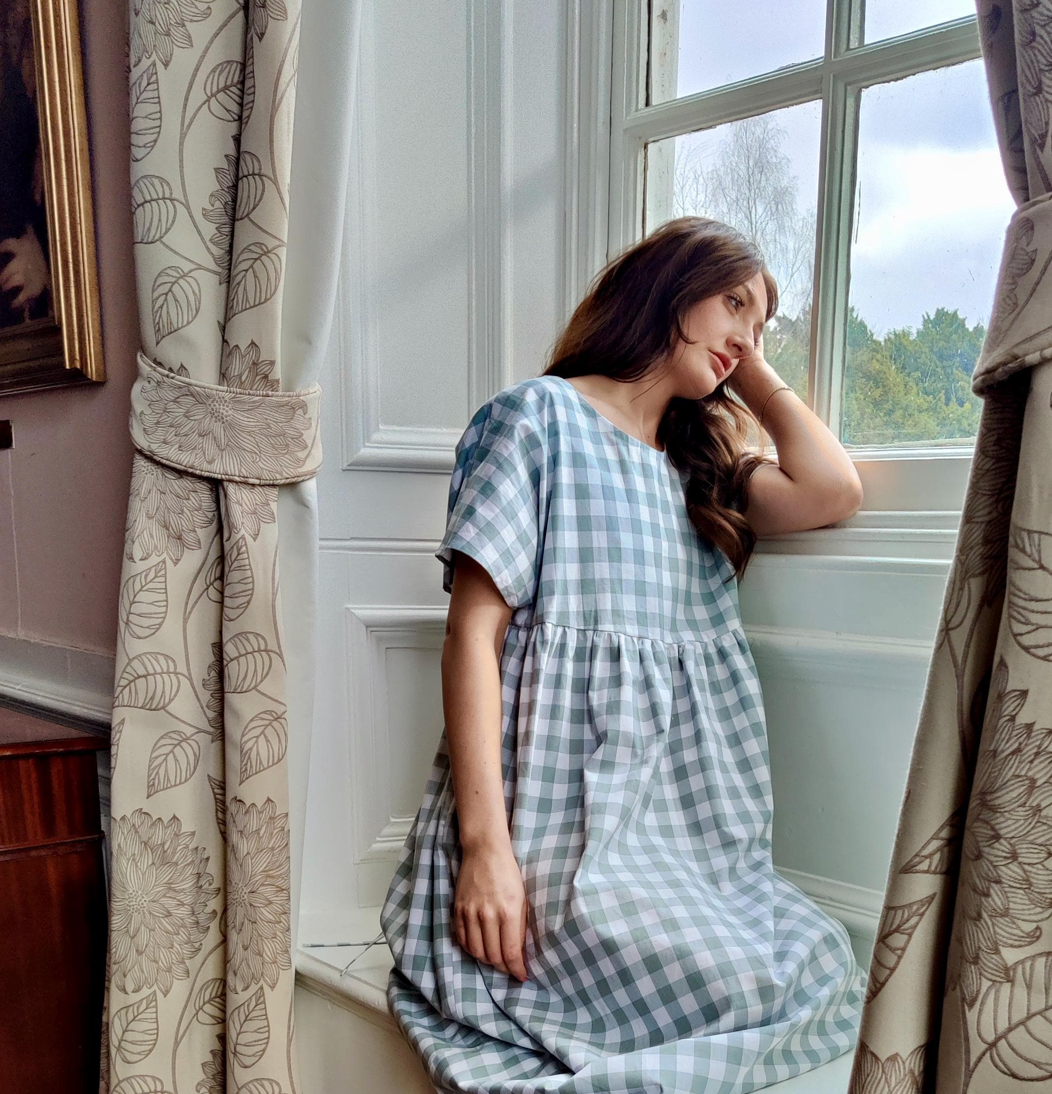 Blue Gingham Pinafore Dress - Etsy Canada Blue Gingham Pinafore Dress - Etsy Canada