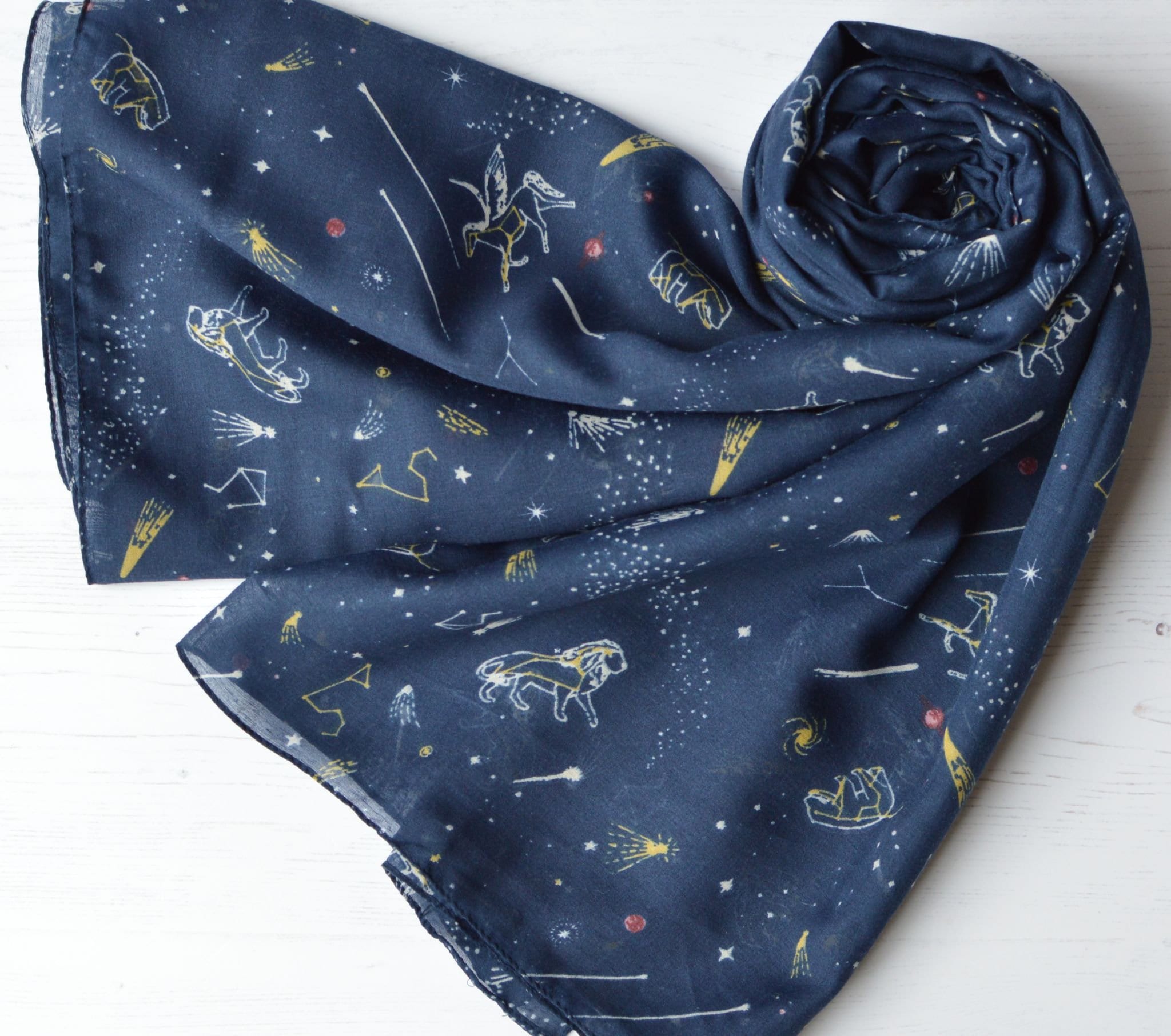 Ambesonne Zodiac Head Scarf, Chinese Horoscope Wheel Deco, Hair Wrap at   Women’s Clothing store