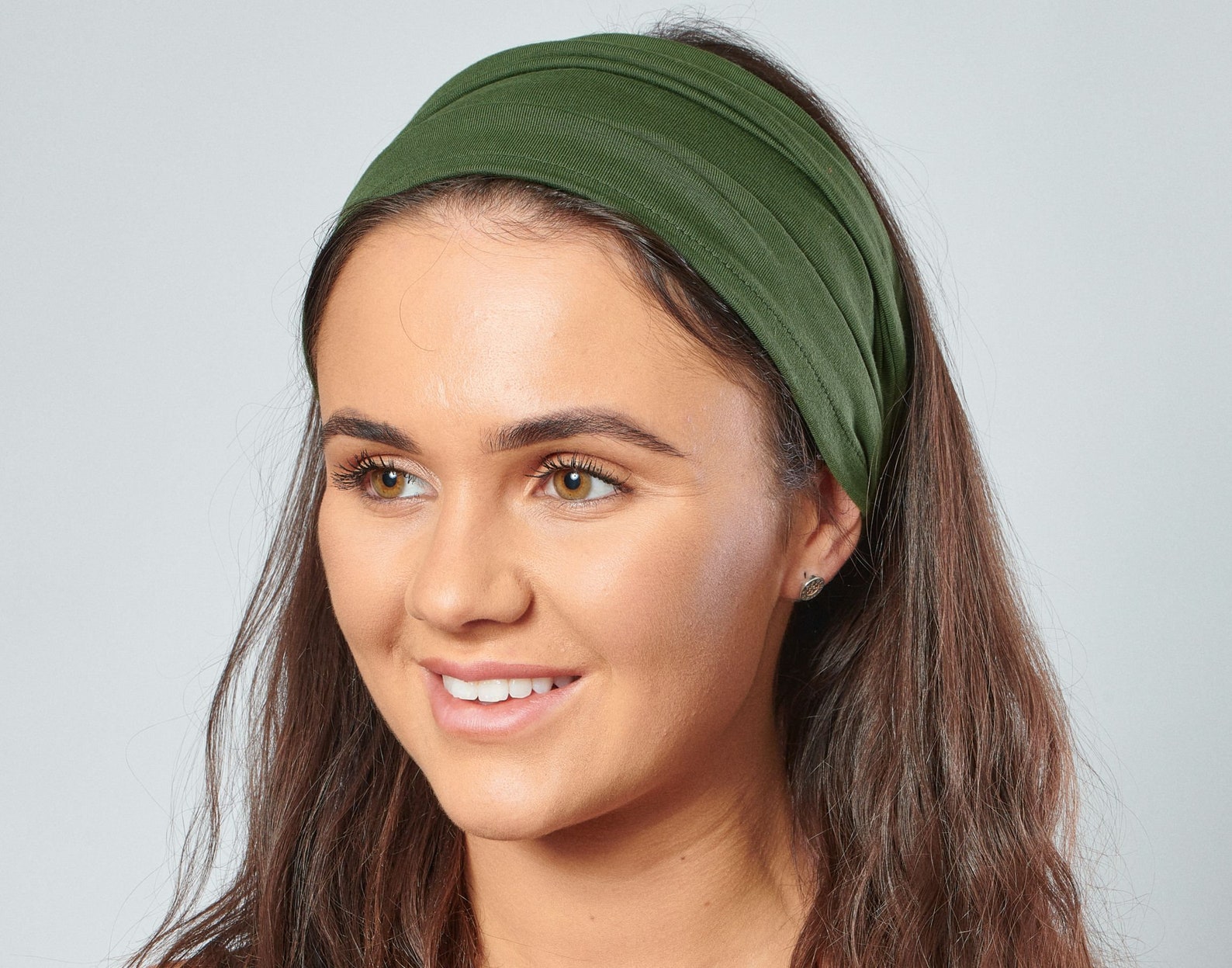 Cotton Jersey Headband Olive Green Headwrap Etsy
