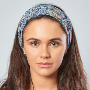 Headband for Women Liberty Style Peacock Feather Print Stretchy Comfortable Bandana image 3