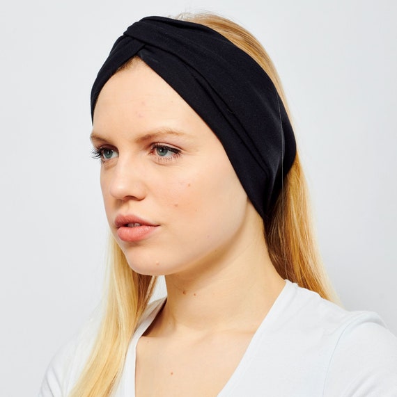 Mustard Colour Twist Knot Fabric Headbands Hairbands Elasticated Summer Beach