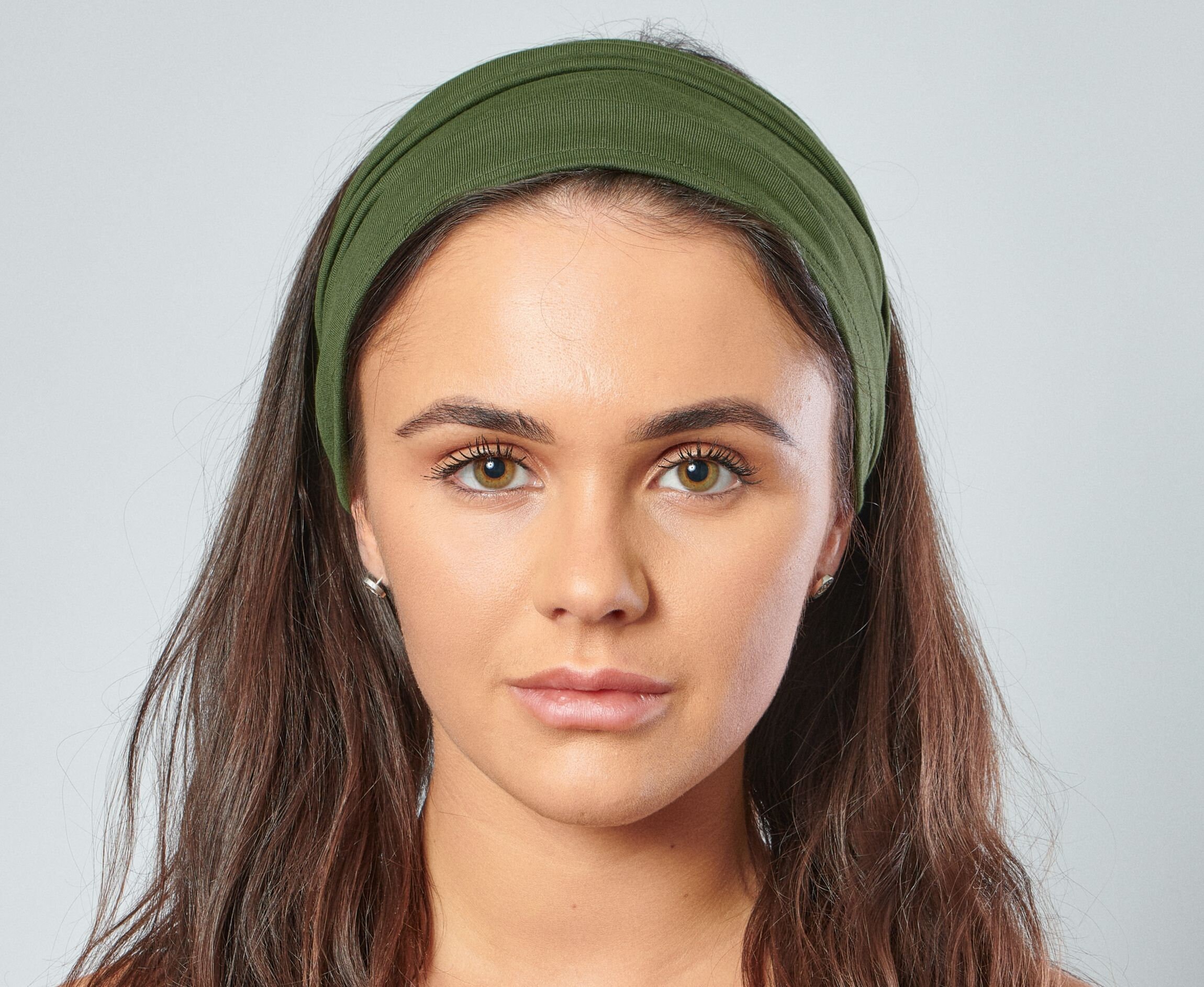 Cotton Jersey Headband Olive Green Headwrap Etsy