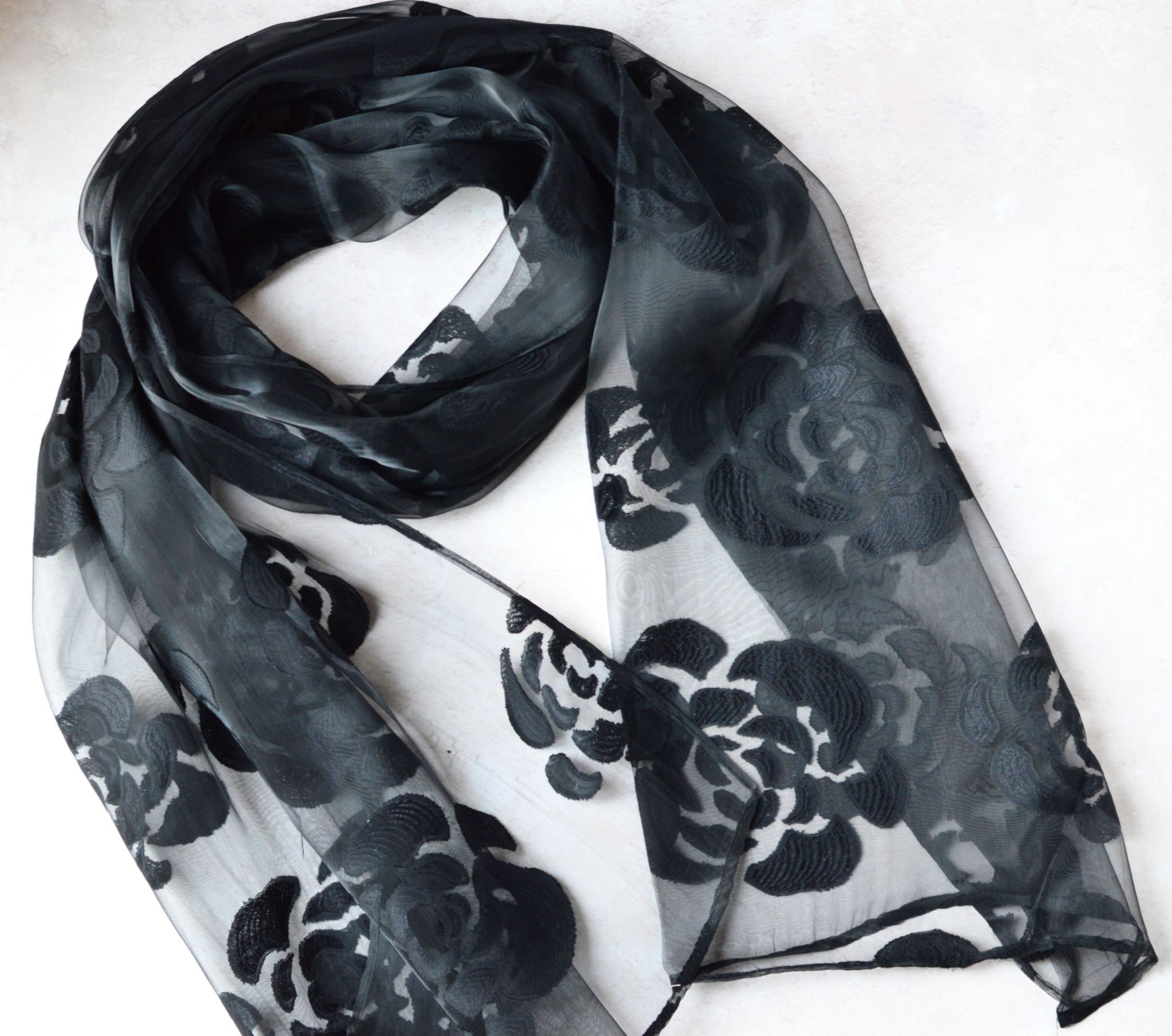 floral evening wrap