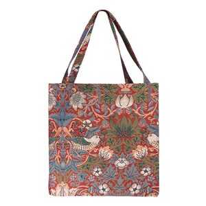 ෆ˚*ウィリアムモリス【Morris&Co. 】˚*リングハンドルバッグ˚ モリス アンド コー ストロベリー シーフ シルバー ウィリアム