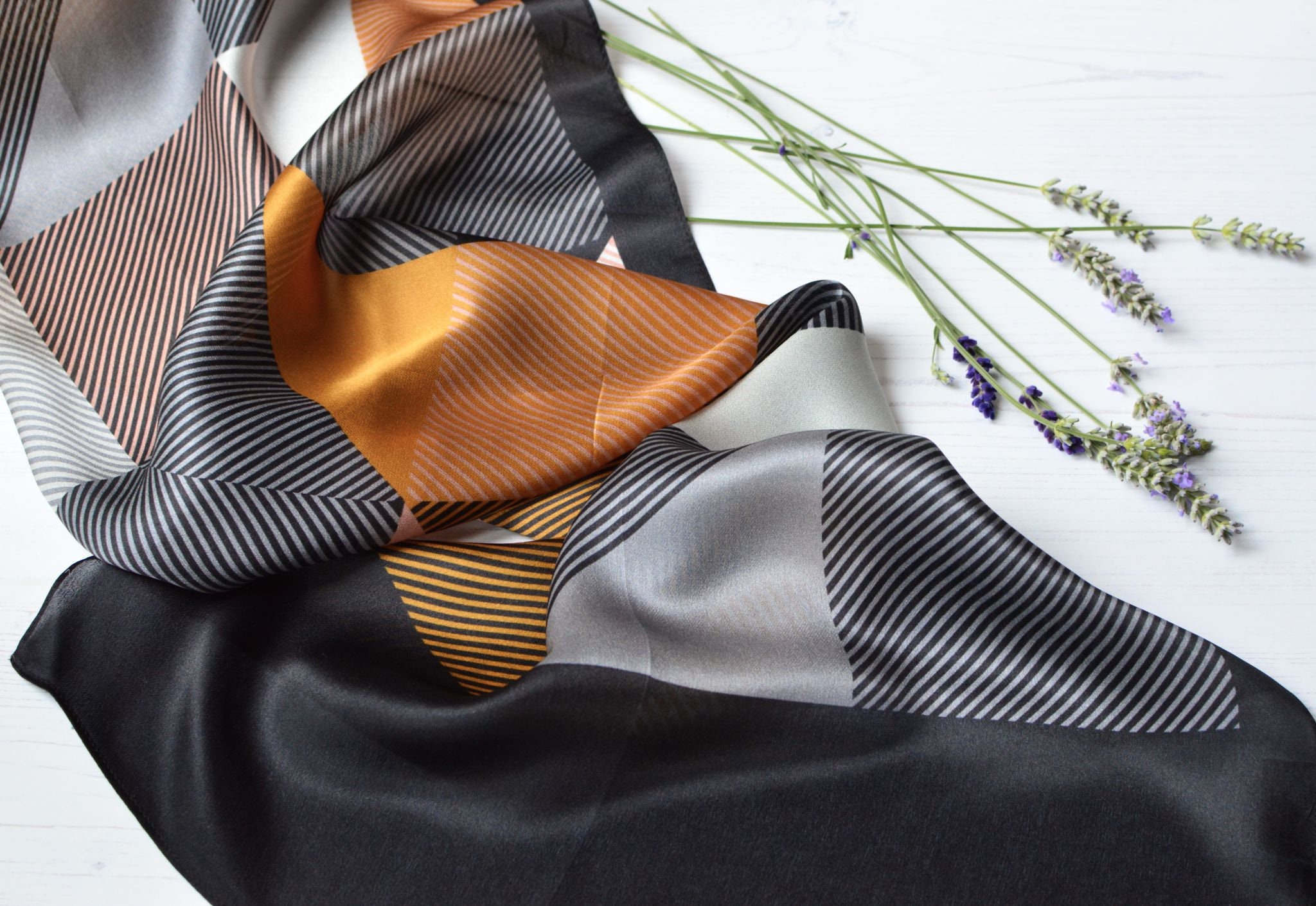 Pure Silk Charmeuse Scarf 70x190