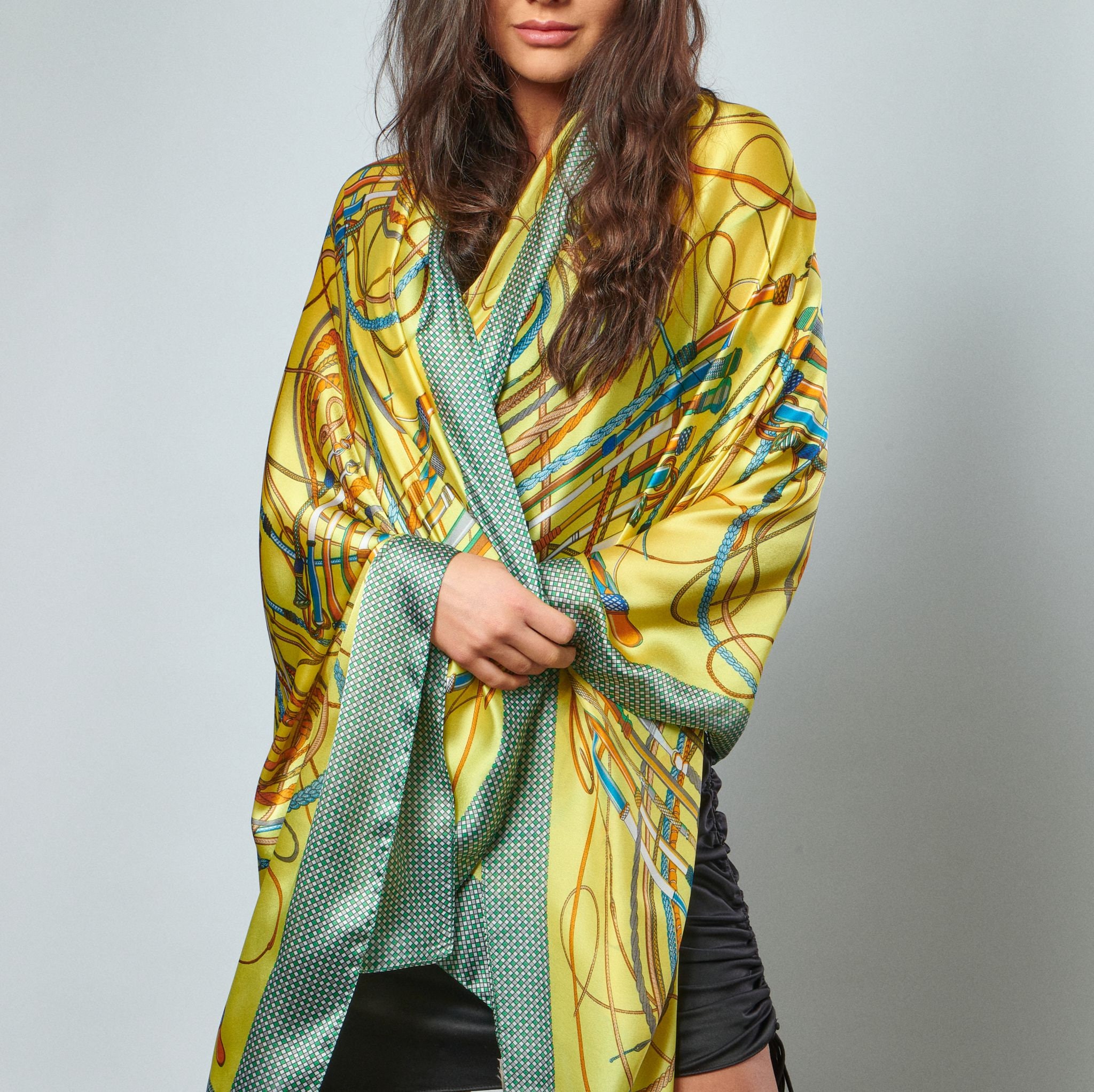 yellow silk scarves
