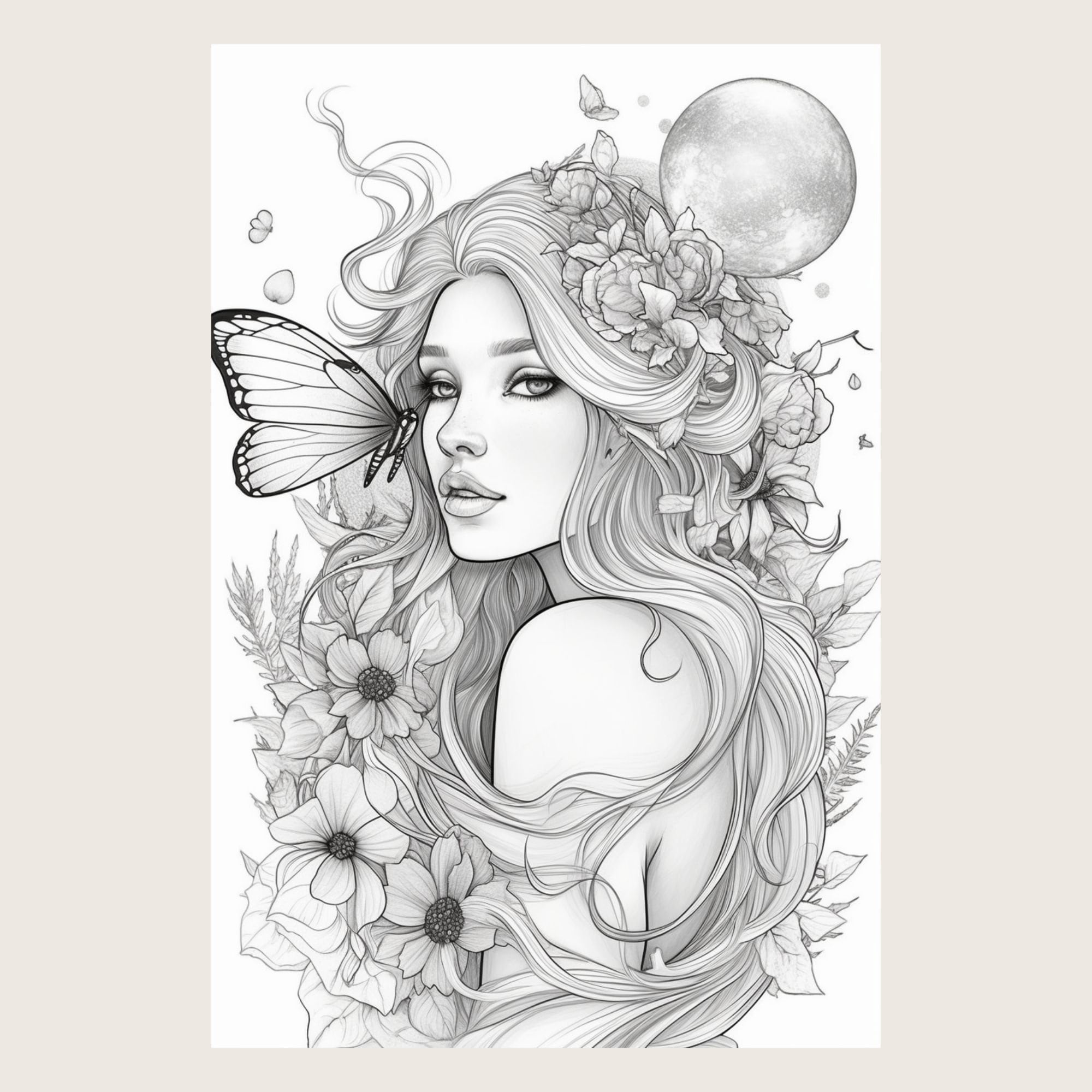 grayscale-coloring-pages-for-adults-and-kids-digital-and-etsy