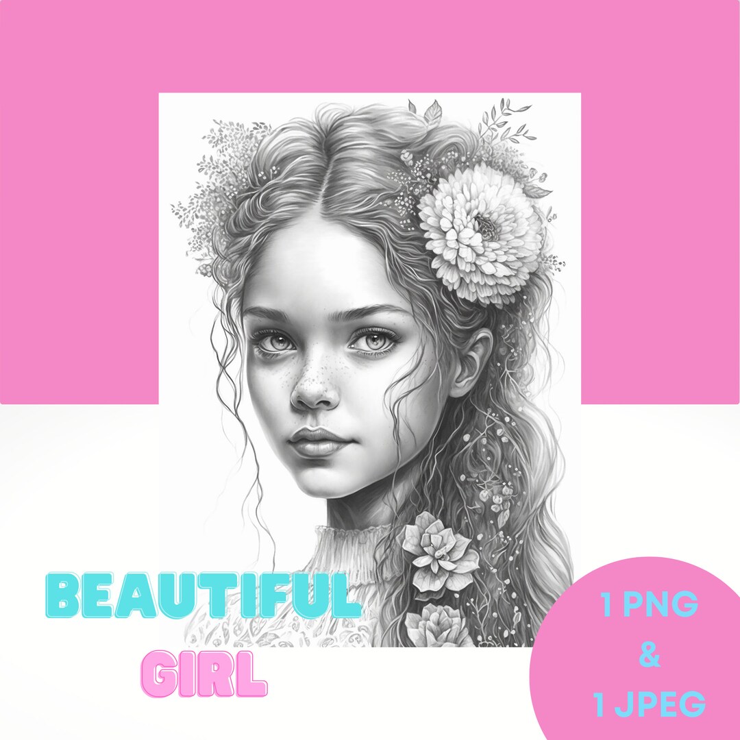 Unleash Your Inner Artist With Girl Portrait Coloring Pages: Download