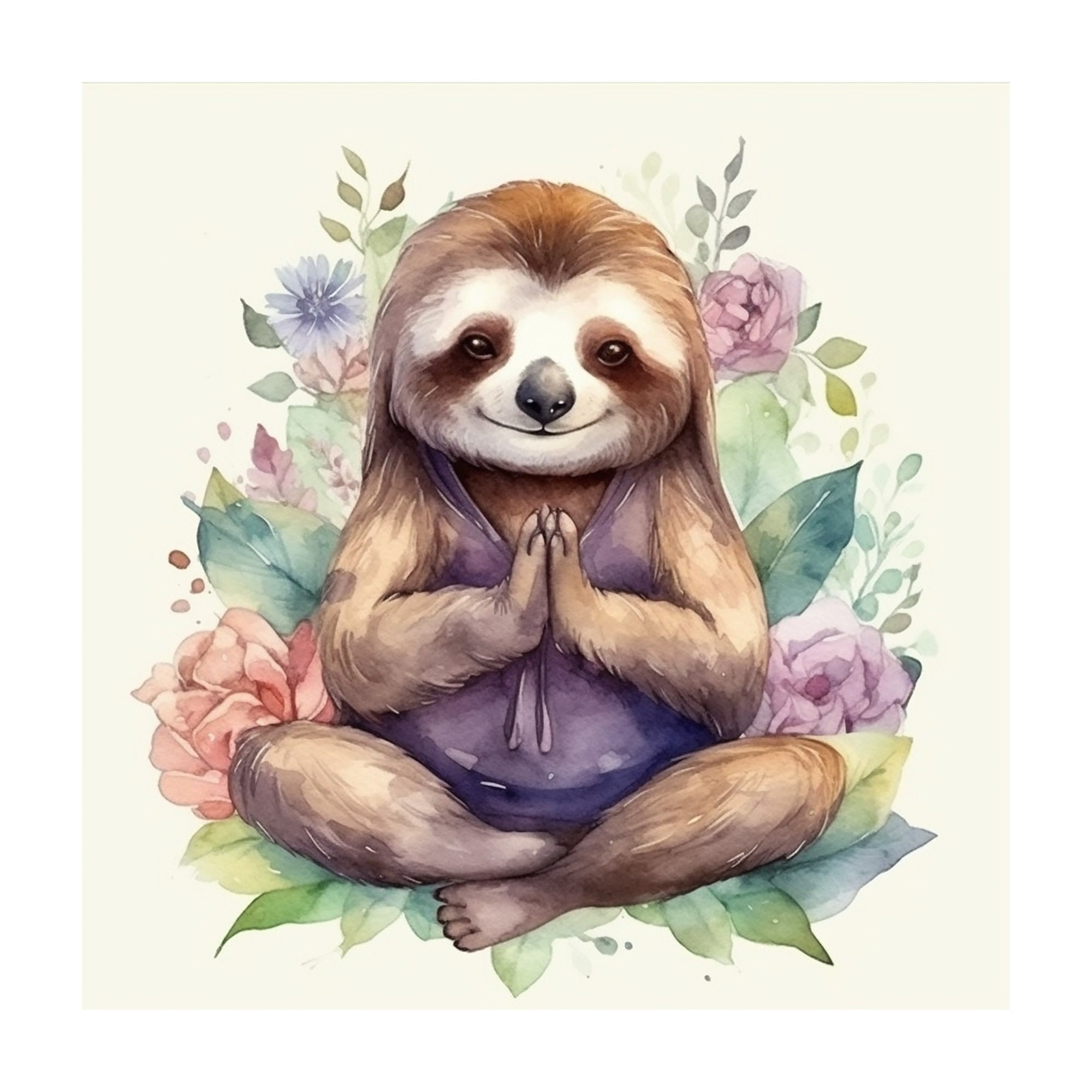 Cute Happy Baby Sloth PNG Instant Download Sublimation - Etsy