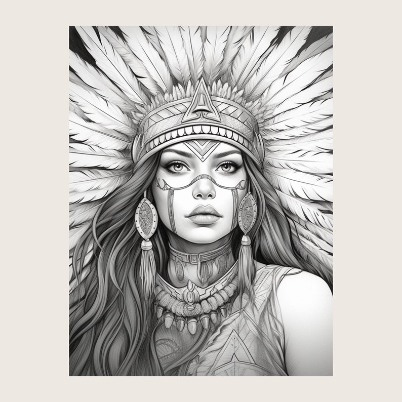 16 Native Americans Coloring Pages Adult Coloring Pages Coloring ...
