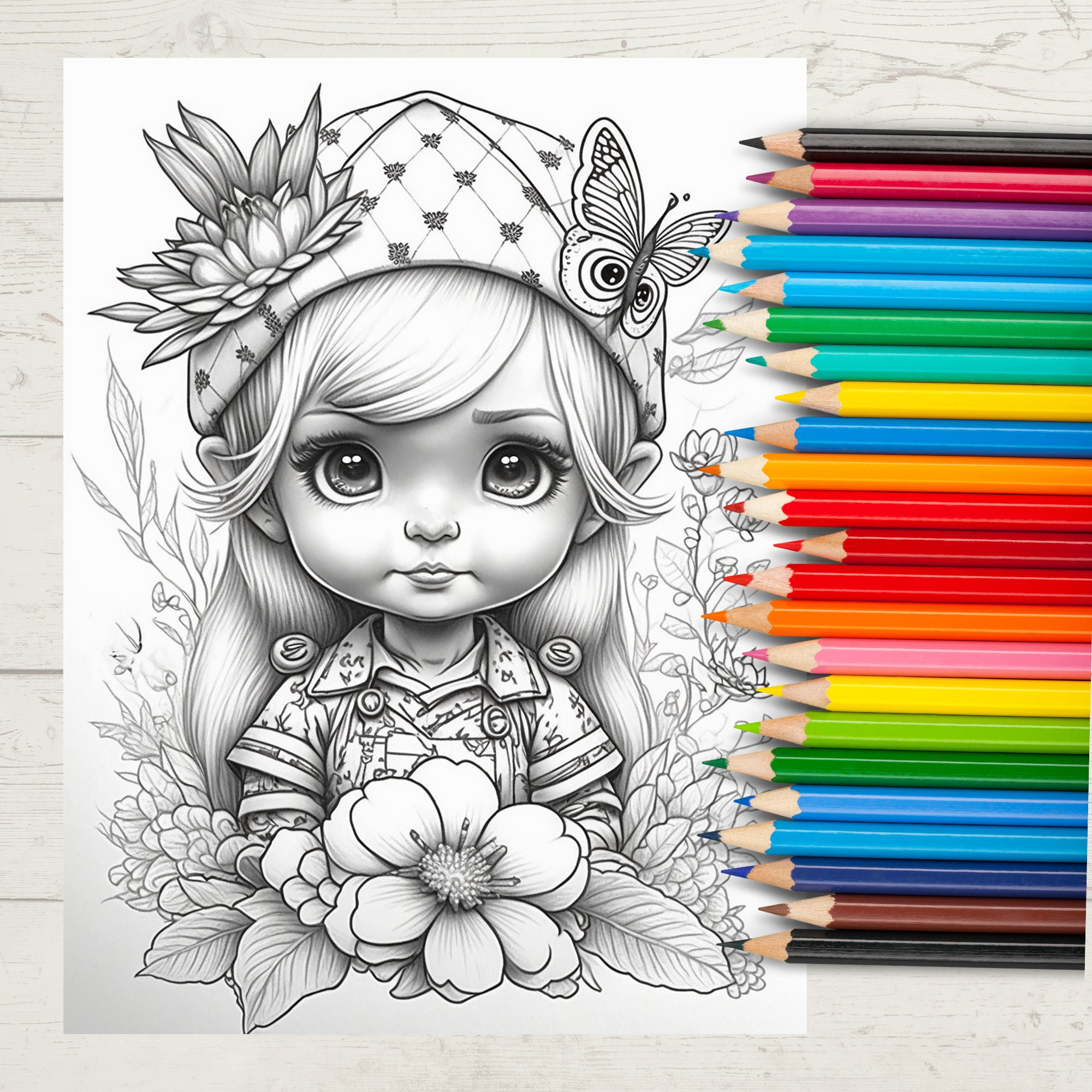 Christmas Activities for Kids Gnome Christmas Coloring Books with 12 Pcs  Colored Pencils for Kids Ages 4-8 , Coloring Book Fun for Kids Girls and  Boys