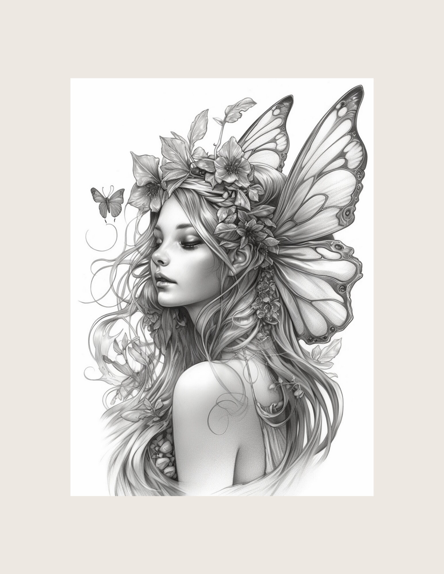 10 Beautiful Fairy Coloring Pages B Adult Coloring Pages, Beautiful