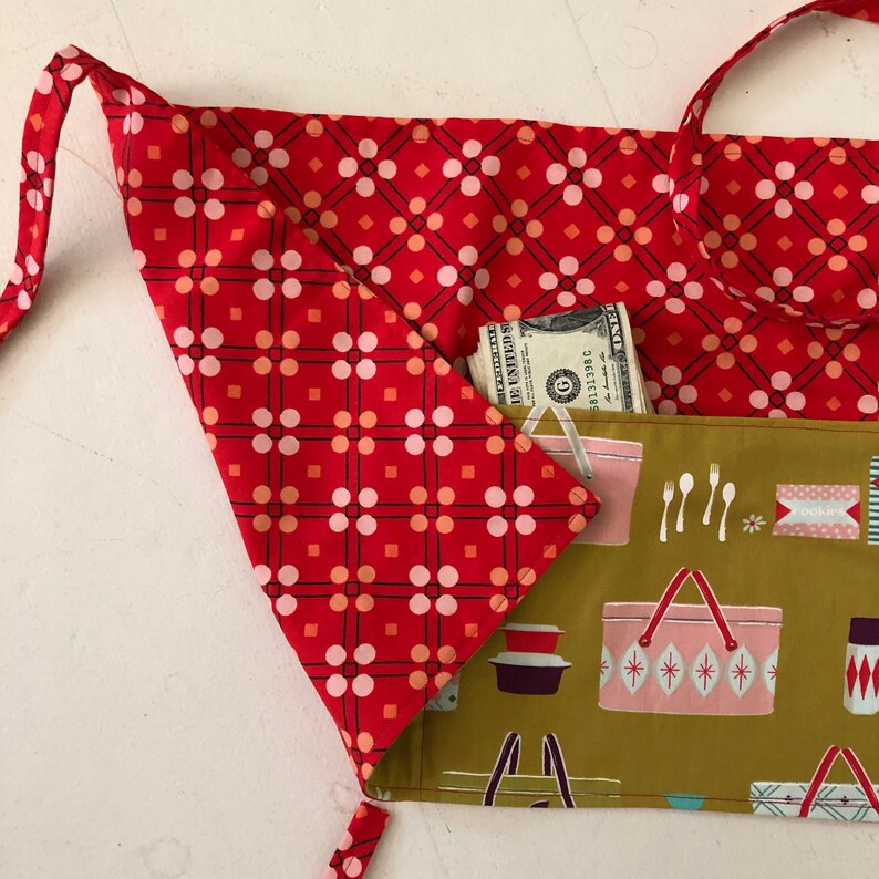 Retro Market Apron Vendor Apron Farmers Market Waitress Etsy