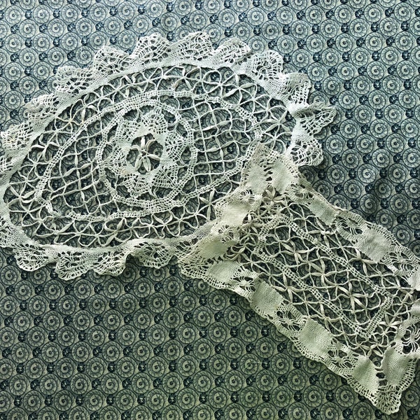 Delicate Crochet Doilies, Cutting & Crafting, Mixed media vintage crochet pieces, Art supply, crafting supply, Not perfect cottage accessory