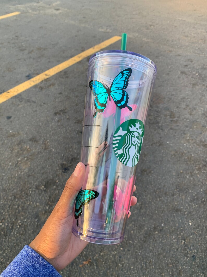 3 Butterfly Vinyl Stickers Holographic Sticker Pack