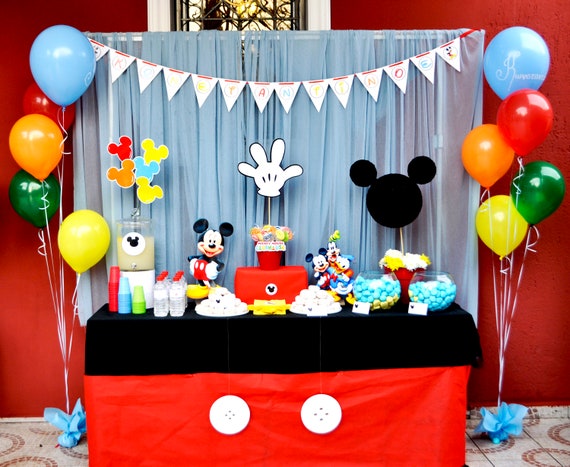 Betere Mickey Mouse Birthday Party Package Mickey Mouse Party Decor | Etsy HV-59