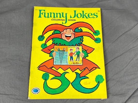 Download Vintage Coloring Book 1965 Funny Jokes Tallarico By Treasure Etsy
