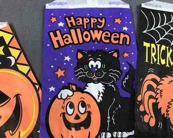Eccliy 80 Pcs Halloween Gift Bags Pumpkin Party Favors Non Woven