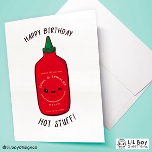 Happy Birthday Hotstuff! Punny Birthday Card