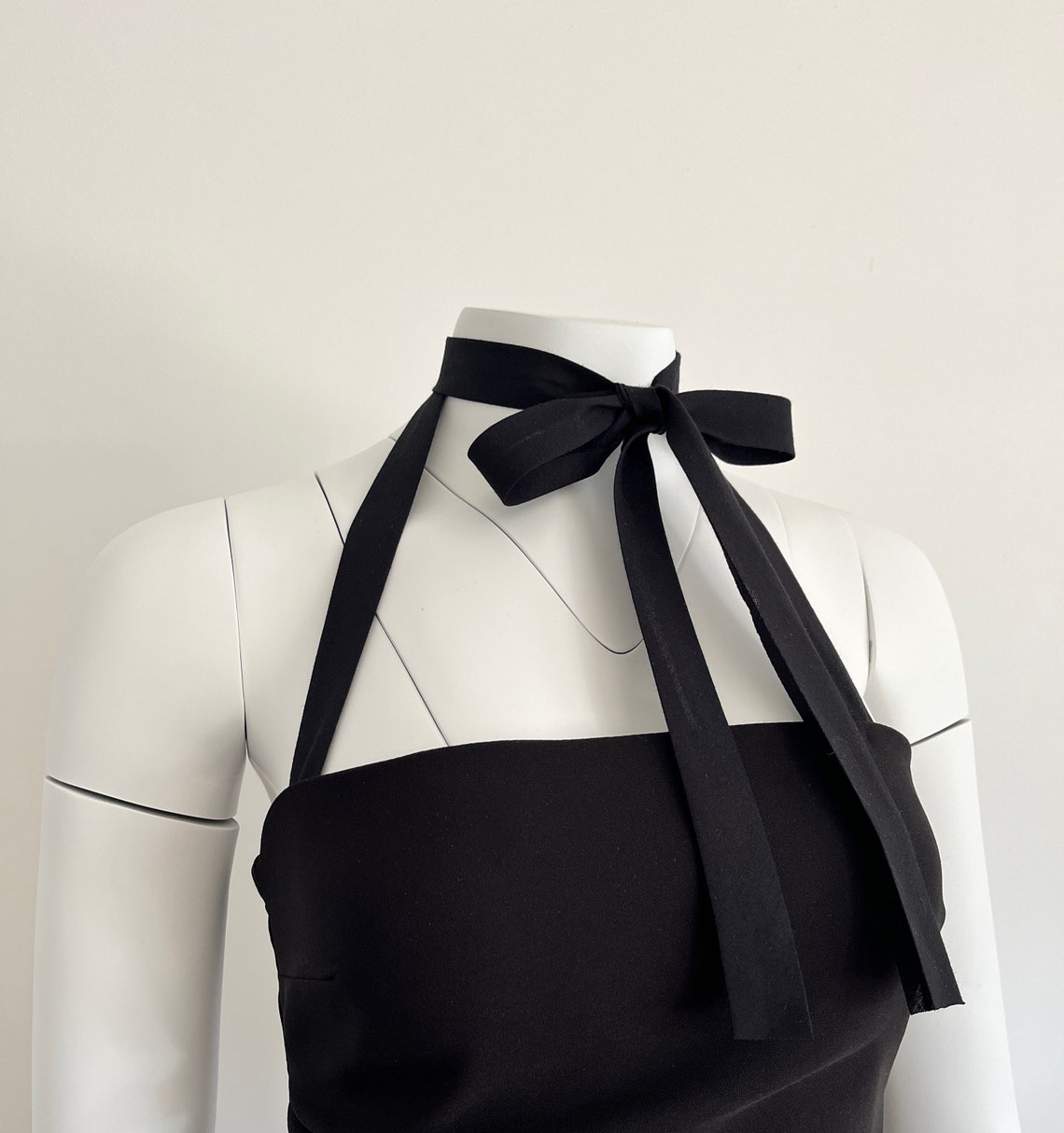 Tie Bandeau Top - Black