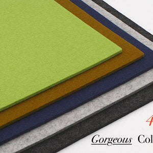 13&quot; x 18&quot; 5mm Thick 100% Merino Wool Industrial Felt Sheet
