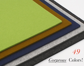 13" x 18" 5mm Thick 100% Merino Wool Industrial Felt Sheet