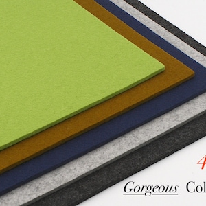 12&quot; x 12&quot; 5mm Thick 100% Merino Wool Industrial Felt Sheet