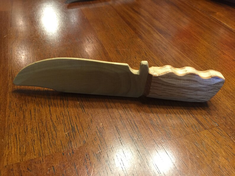 TOY BOWIE KNIFE Made With Real Wood for Kids for Play Etsy