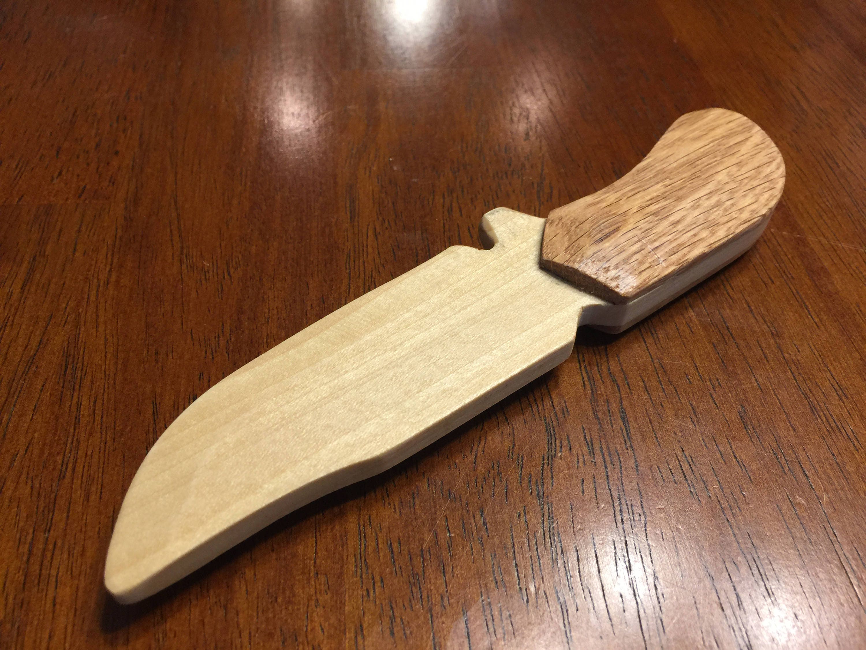 TOY HUNTING KNIFE made with real wood for kids for play Etsy