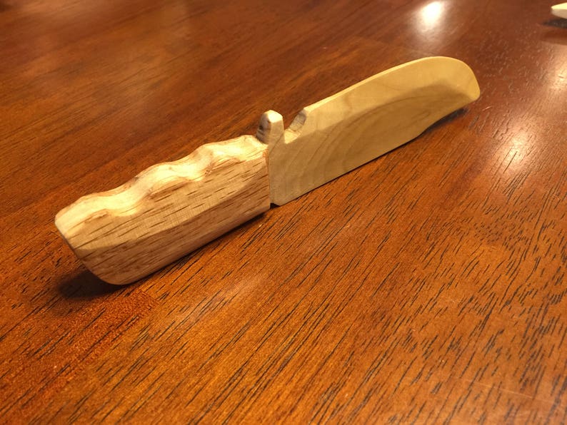 TOY BOWIE KNIFE Made With Real Wood for Kids for Play Etsy