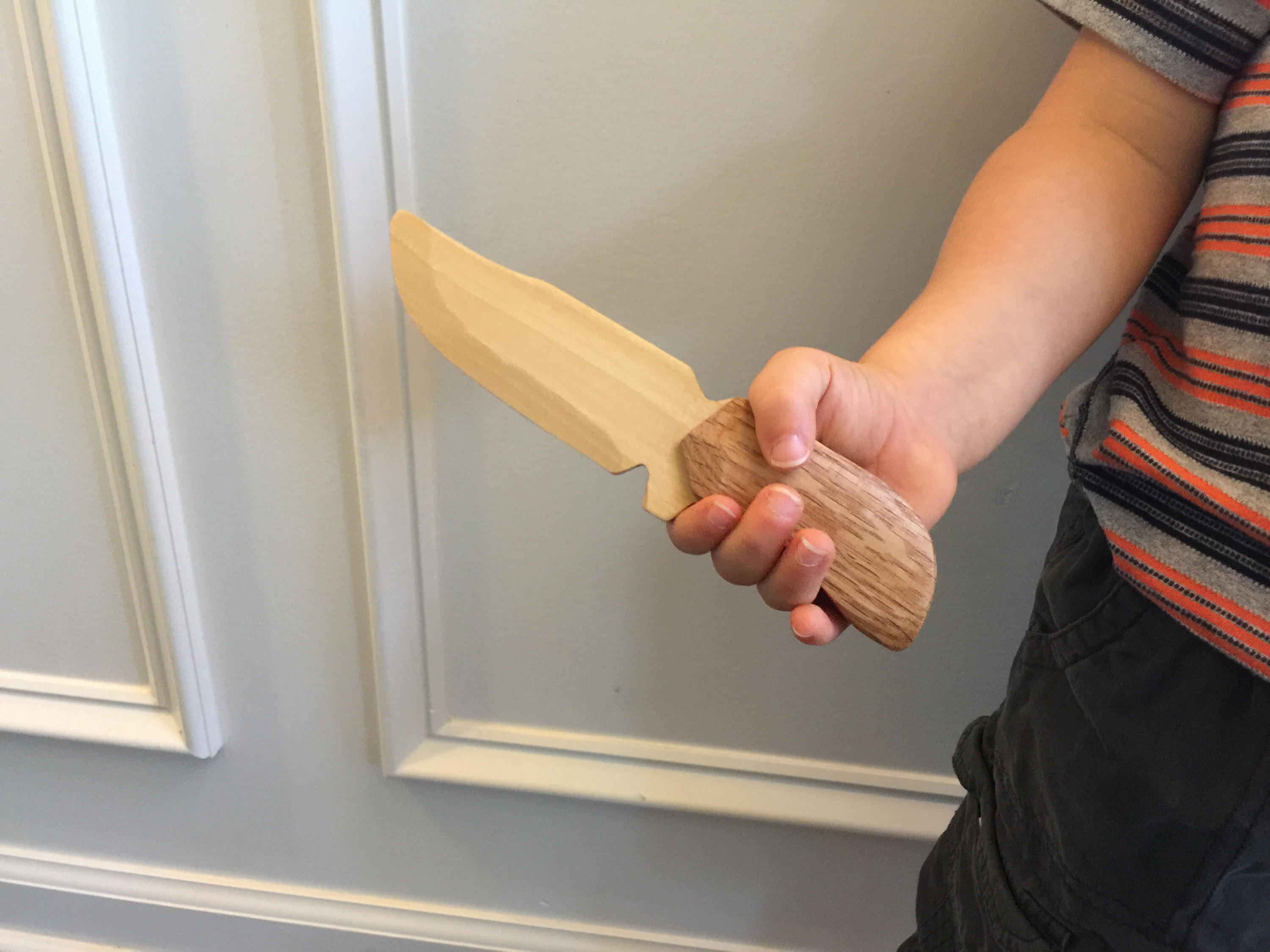 TOY HUNTING KNIFE made with real wood for kids for play Etsy