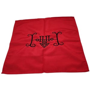 Furfur Sigil Embroidered Altar Cloth | Goetia Demon | Storm Magick | Love, Lies & Lightning